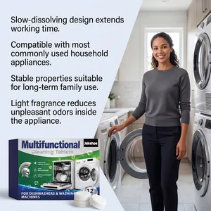 Detail of JAKEHOE multifunctional cleaning tablets for washing machines and dishwashers