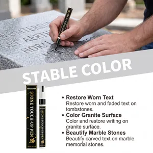 Detailed features and use cases of HozoneX waterproof stone touch-up pen for tombstones