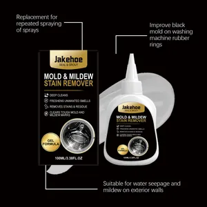 Gel profesional quita manchas de moho y hongos para lavadoras y paredes exteriores