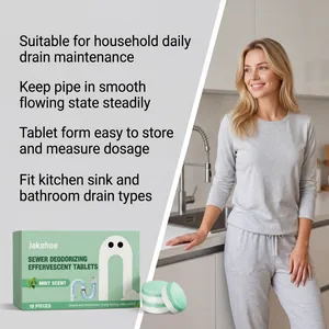 Jakehoe mint scent sewer deodorizing tablets for kitchen and bathroom drain cleaning