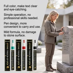 Professional stone touch-up pen used for restoring text on gravestones and monuments