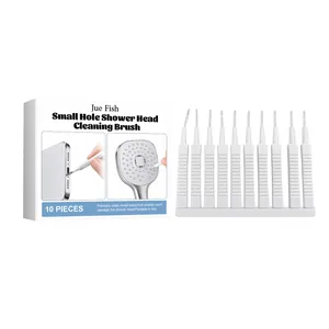 Jue Fish 10-piece multi-purpose small hole cleaning brush set for shower head unclogging