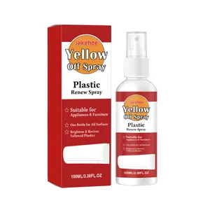 JAKEHOE Spray renovador de plástico de 100 ml para muebles y aparatos amarillentos