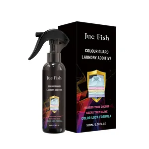 Jue Fish 100ml kleurbehoud wasmiddel additief sprayfles met professionele verpakking
