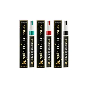 HozoneX professional waterproof stone touch-up pens set in black, red and green colors
