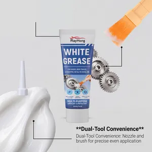 RayHong white grease lubricant with brush and nozzle for precise metal gear application