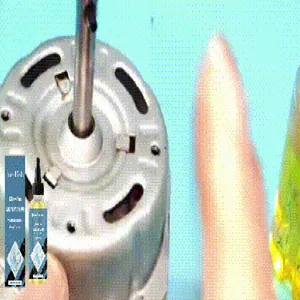 Application d'huile lubrifiante Jue-Fish sur l'arbre moteur pour réduire le bruit