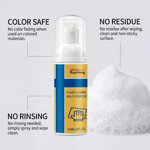 RayHong multi-purpose foam cleaner detail showing rich foam texture and features.