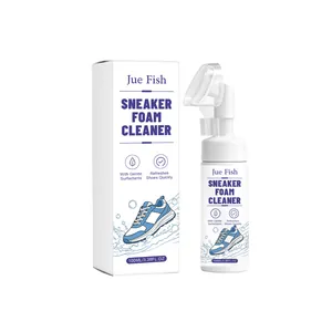Jue Fish sneaker foam cleaner with brush for deep cleaning and refreshing shoes 100ml