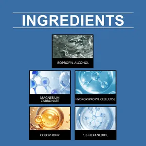 Professional ingredients list of shoe sole anti-slip spray including Isopropyl Alcohol