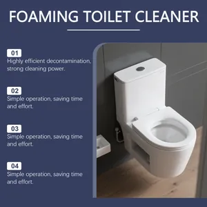 Nettoyant moussant pour toilettes avec élimination efficace des taches sur céramique