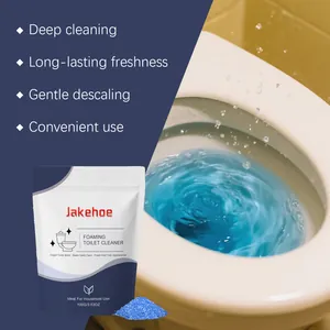 Poudre nettoyante moussante pour le nettoyage en profondeur des cuvettes de toilettes