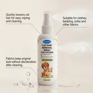 Vista dettagliata dello spray YEGBONG per la rimozione dei peli di gatto dai tessuti.