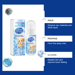 Detailed list of ingredients for JAYSUING cooling spray including aqua and propane