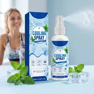 Menthol Fabric Cooling Spray For Summer Outdoor Sports Instant Cooling Mist Portable Refreshing Body Spray For Hot Weather