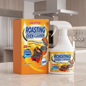 JAKEHOE Oven Cleaner Heavy Duty Degreaser Spray for Kitchen Cookware Roasters Grills Removing Grease Burnt Stains Formula