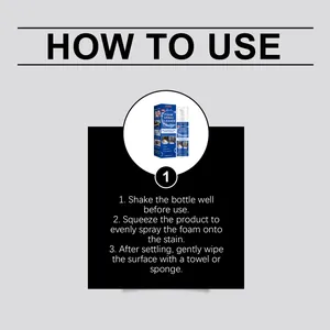 Detailed English usage guide for Jakehoe multi-purpose foam spray cleaner steps