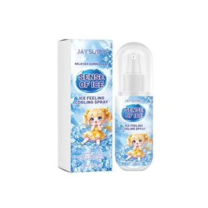 Portable JAYSUING 50ml ice feeling cooling spray for summer outdoor sports and clothes
