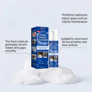 Detail view of 100ml multi-purpose foam spray cleaner for home and car maintenance