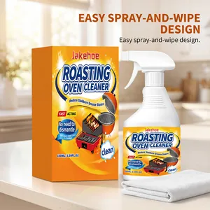 Jakehoe roasting oven cleaner spray bottle and retail box on a bright kitchen counter
