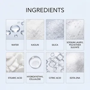 Macro view of active chemical ingredients for professional kitchen cleaning paste