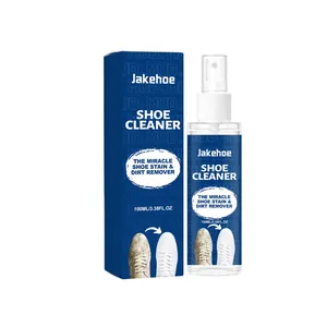 JAKEHOE 100ml portable shoe cleaner spray for effective stain removal on sneakers