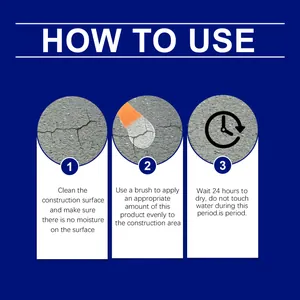Detailed step-by-step application guide for transparent waterproof leak repair adhesive