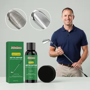 Golf Club Metal Polish Paste Mild Cleaning Rust Removal Brightening Daily Maintenance For Iron Wood Clubs With Sponge
