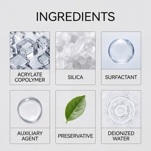 Infografik zu Inhaltsstoffen für Glas-Mattierungspaste zum Schutz der Privatsphäre im Bad