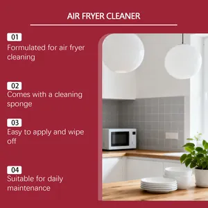 Detailed features of effective air fryer cleaner for grease and stain removal.