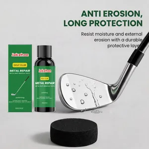 Golf club metal repair paste with polishing sponge for rust removal and protection