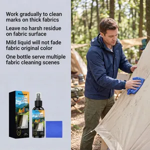 HozoneX tent mildew remover spray with microfiber cloth for outdoor cleaning