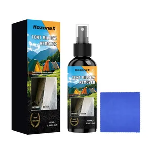 HozoneX 100ml tent mildew remover spray kit with cleaning cloth for outdoor tents
