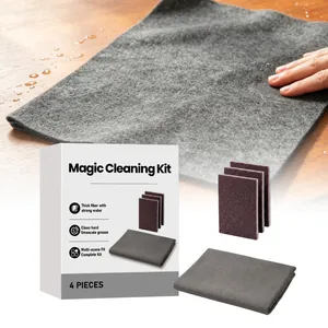 Kit de Limpieza Mágico Herramienta de Pulido de Decontaminación para Cocina y Baño Paño Nano Sin Rayas Esponja Para Muebles de Vidrio