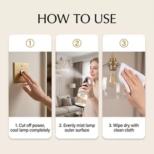 Jakehoe lighting renovation agent instructions for cleaning home chandelier surfaces