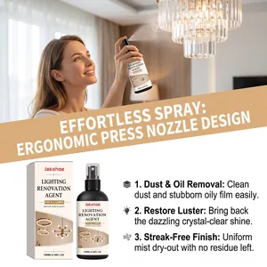 JAKEHOE lighting renovation spray for crystal chandeliers cleaning and dust removal