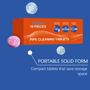 Detail of JAKEHOE pipe cleaning tablets in solid form for compact and easy storage