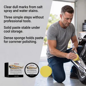 Homonth metal polishing paste for professional motorcycle exhaust rust removal and shine
