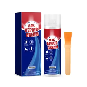 Efficient 100g transparent waterproof leak repair cream with brush for walls and bathrooms