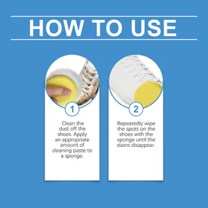 Step-by-step instructions for using shoe cleaning paste to remove stains
