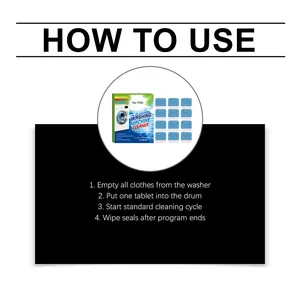 Detailed how-to-use guide for Jue Fish washing machine deep cleaner tablets (12pcs)