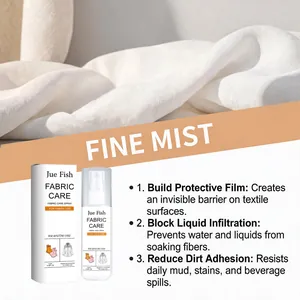 Fabric care spray for invisible protective film on textile surfaces