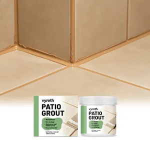 Vyreth Waterproof Tile Grout Natural Color Ready Mixed Paste Tile Repair Agent for Indoor Outdoor Floor Gap Beautification