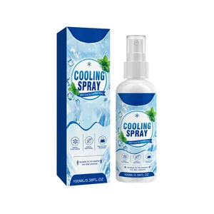 Portable 100ml mint cooling spray with refreshing ice effect for summer activities