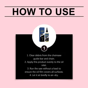 Detailed step-by-step instructions for applying chainsaw lubricating oil properly