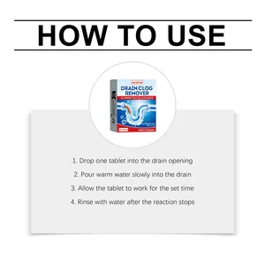 Instructions d'utilisation détaillées étape par étape pour les tablettes de débouchage Jakehoe