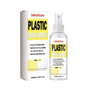 JAKEHOE Spray de renovación de plástico de 100 ml con caja para abrillantar y reparar el amarilleo