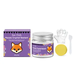 Kit sigillante cristallo per mosaico Jue Fish con strumenti per arte del vetro decorativo