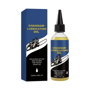 Professional 100ml chainsaw lubricating oil bottle and box for chain rust protection