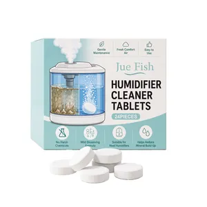 Jue Fish 24-piece humidifier cleaner tablets for effective descaling and maintenance.